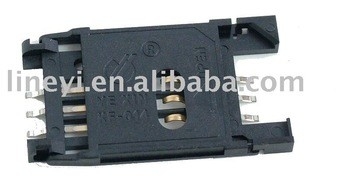 Đầu nối thẻ SIM KF014 6 chân ABS 500VDC ISO9001